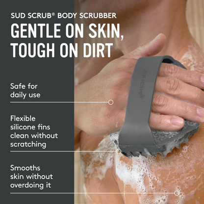 Sud Scrub® Antimicrobial Silicone Body Scrubber