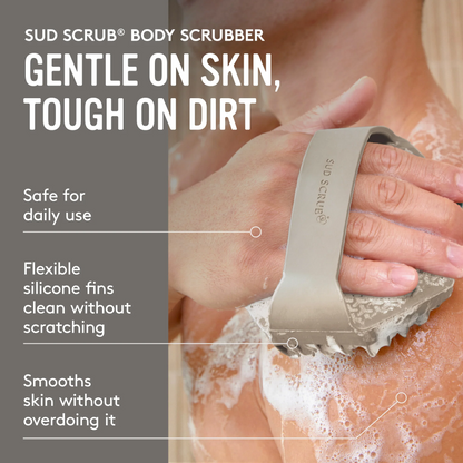Sud Scrub® Antimicrobial Silicone Body Scrubber