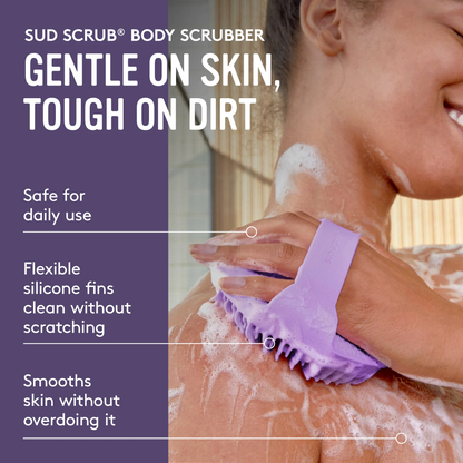 Sud Scrub® Antimicrobial Silicone Body Scrubber