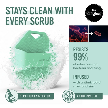 Sud Scrub® Antimicrobial Silicone Body Scrubber